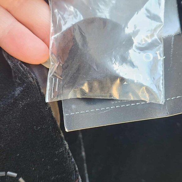 Susan Bristol Vintage Velvet Black Beaded Jacket NWT! NEW! IN BAG. Size 8 - Picture 4 of 13